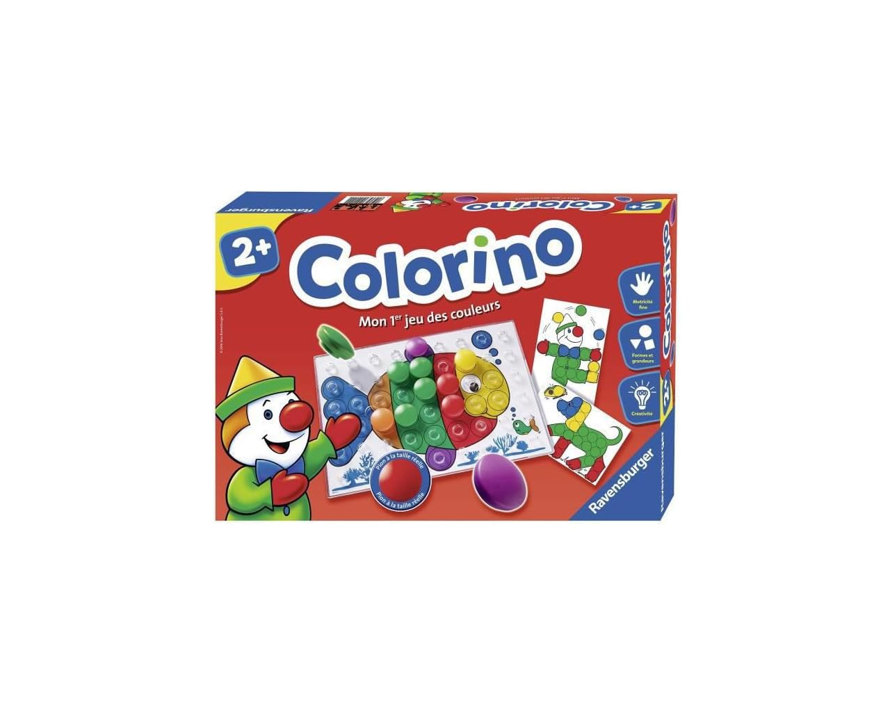 Ravensburger - Jeu Educatif - Colorino - Jeu d'apprentissage des couleurs et manipulation - Motricité et créativité - A partir de 2 ans - 24011 - version française