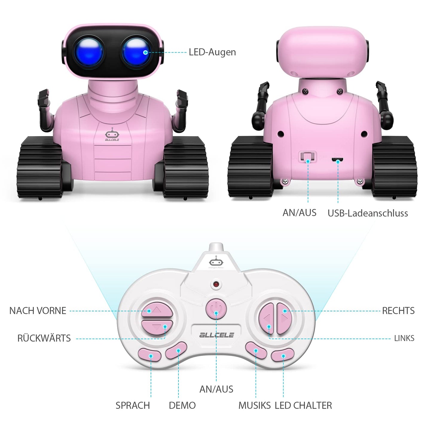 Robot Enfant Jouet, Télécommandés Rechargeables I Garçons et Filles 3 - 8 Ans
