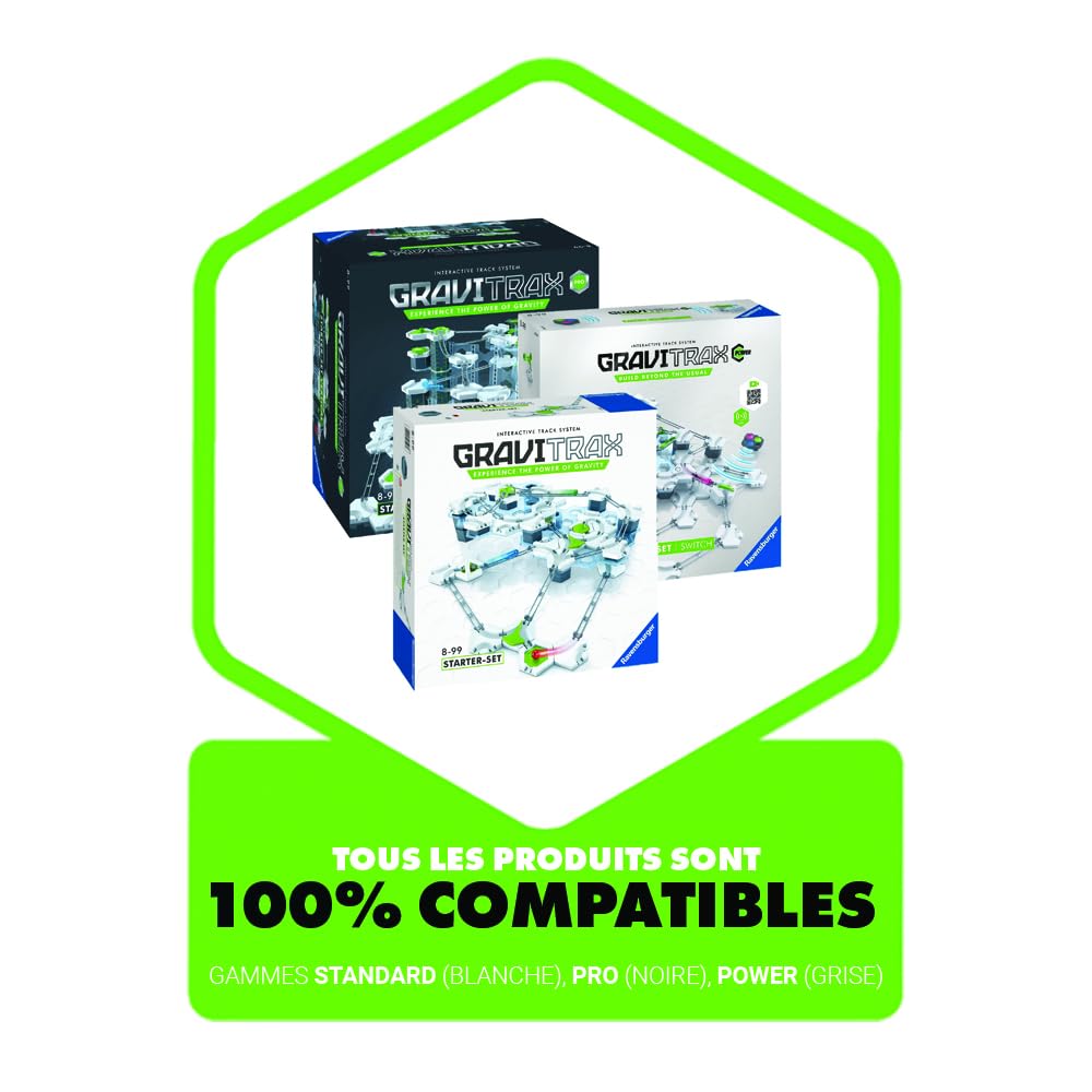 Ravensburger - Gravitrax - Starter Set 122 pièces - Circuit de billes - Jeu de construction créatif - Parcours de billes à construire - Dès 8 ans - Version française - 22410