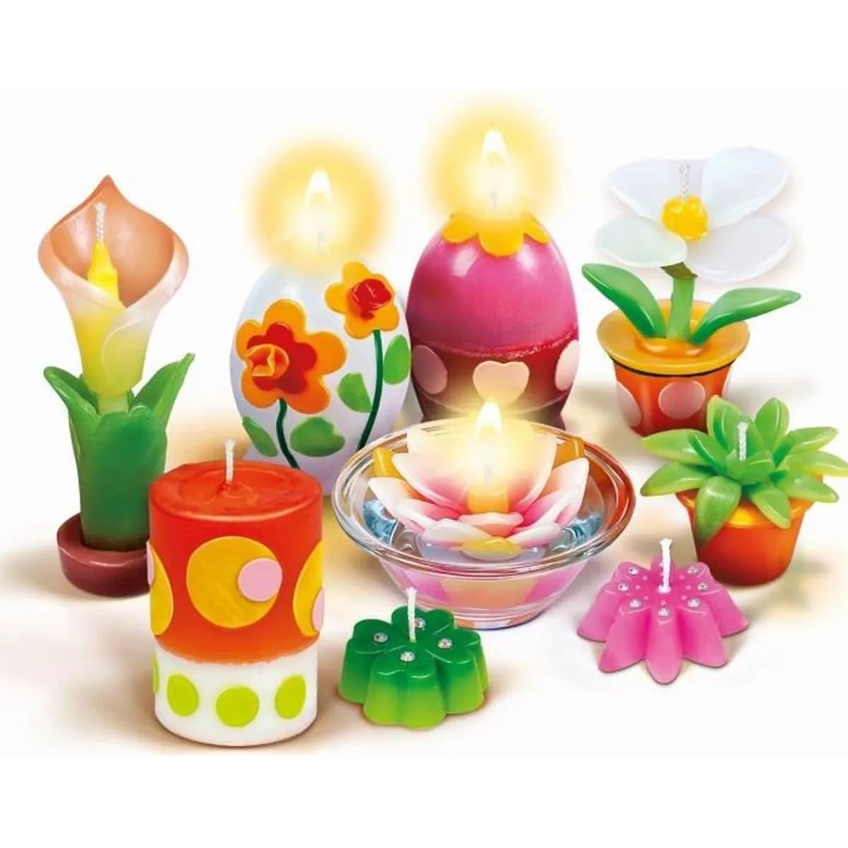 Clementoni - Ma Fabrique de Bougies - Créateur de Talents - Coffret Créatif - Réalise Facilement des Bougies Originales - Décoration - Pour Enfants à Partir de 8 Ans, Taille unique