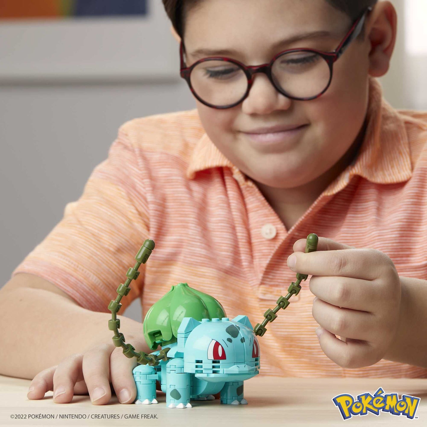 MEGA Construx Pokemon Pikachu à Construire, Jeu de Briques de Construction, 211 pièces & Pokémon Figurine Action Bulbizarre 12 cm, Jeu De Briques De Construction pour Enfants Et Adulte