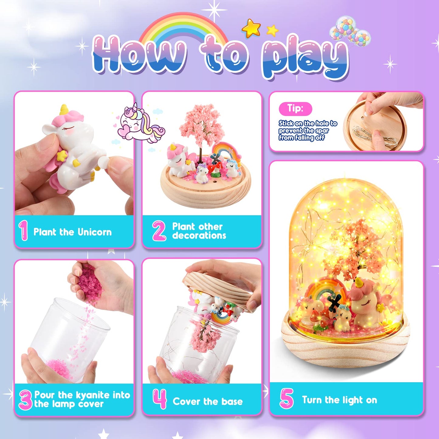 Dislocati Cadeau Enfant 4 5 6 7-10 Ans, Activité Manuelle Licorne Jouet Bricolage Cadeaux Licorne pour Filles Enfants Jouet Fille 4 5 6 7 8 Ans Cadeau Noel