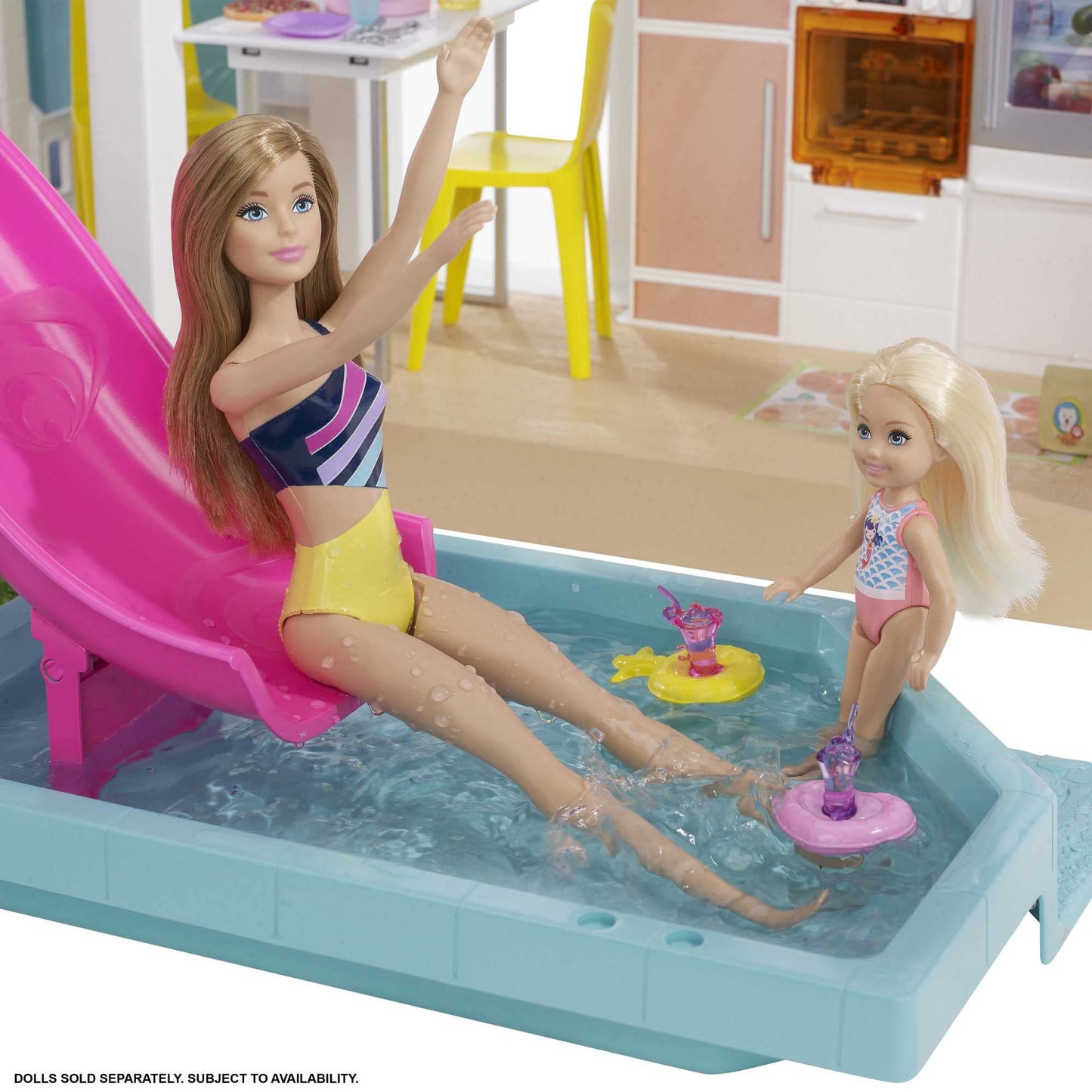 Barbie Maison de Rêve pour Poupées avec 3 Niveaux, avec Lumières Et Sons, Plus De 75 Accessoires Inclus, 109 cm De Haut, Jouet pour Enfant de 3 Ans et Plus, GRG93