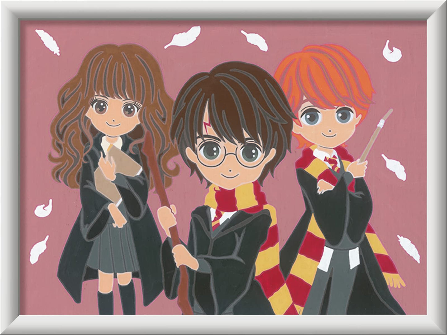 Ravensburger – Numéro d’Art format 18x24cm – Portrait de groupe / Harry Potter – Loisir créatif – Kit de peinture par numéros – Activité détente et créative – Dès 7 ans – 20014 – Version française