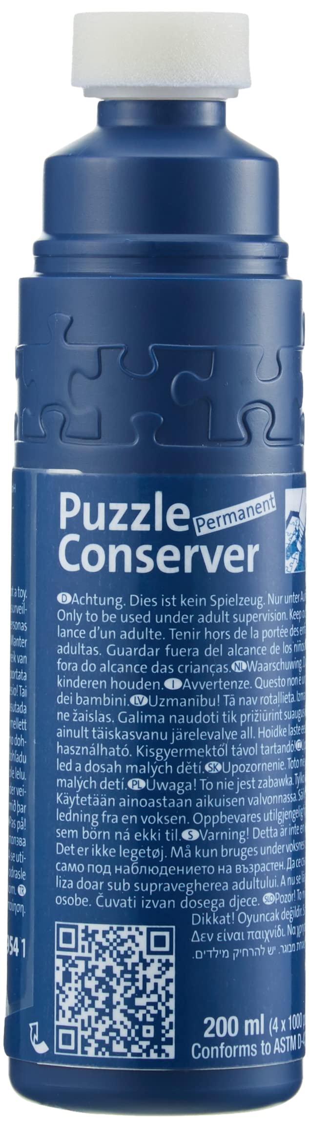 Ravensburger - Accessoire pour puzzles enfants et adultes - Colle à puzzle liquide avec applicateur - Colle transparente prête à l'emploi - 200ml - pour coller jusqu'à 4 puzzles de 1000 pièces - 17954