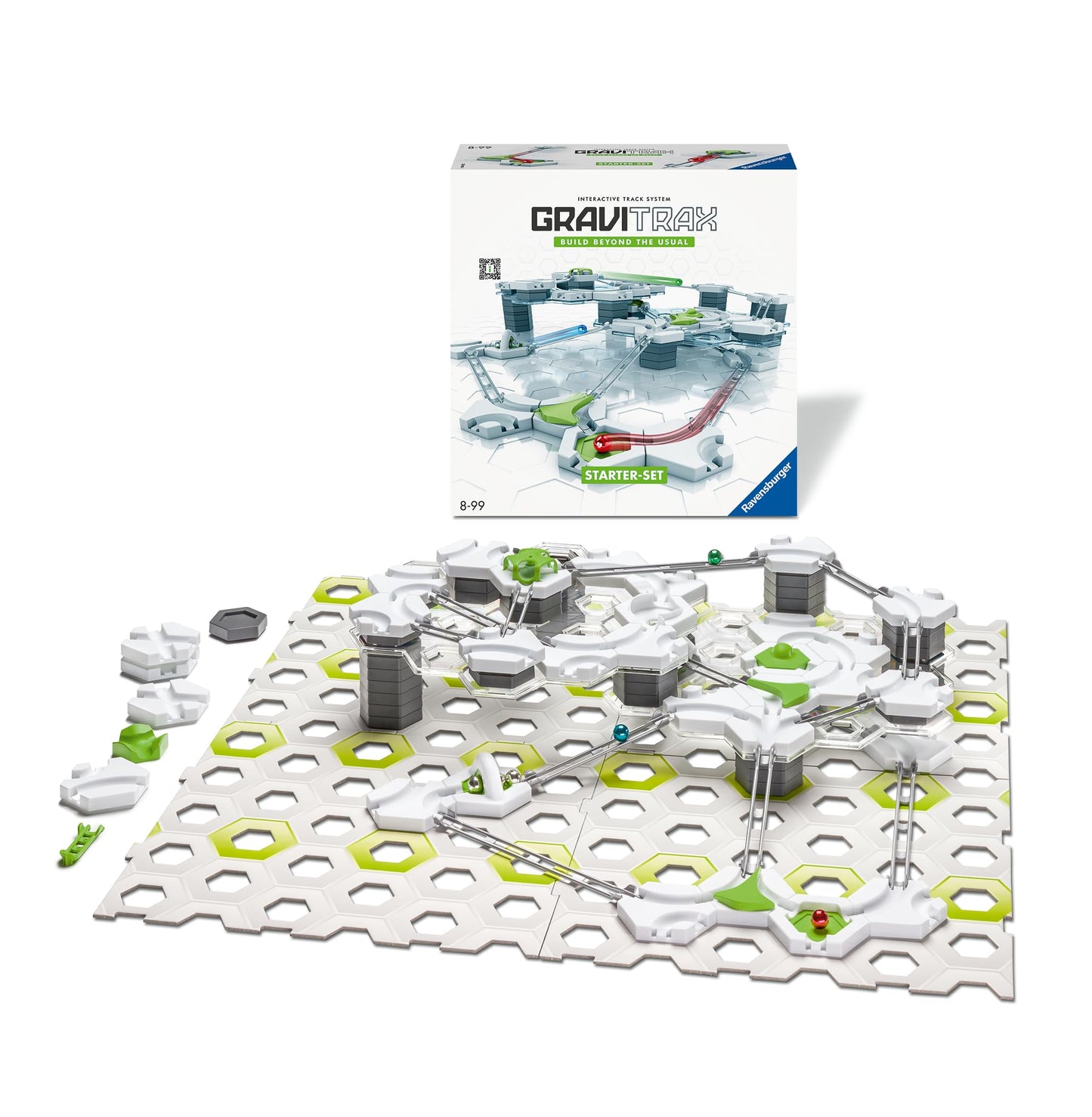 Ravensburger - Gravitrax - Starter Set 122 pièces - Circuit de billes - Jeu de construction créatif - Parcours de billes à construire - Dès 8 ans - Version française - 22410