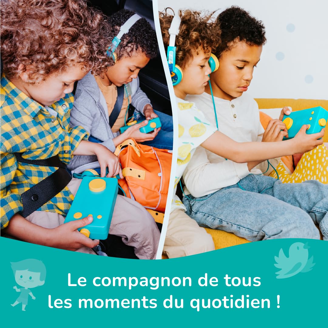 Lunii - Ma Fabrique à Histoires Verte - Conteuse Interactive pour Enfants de 3 à 8 Ans - inlcus Livre Audio de 24 Histoires interactives 2h30 d'écoute - Boîte à Histoires fabriquée en France
