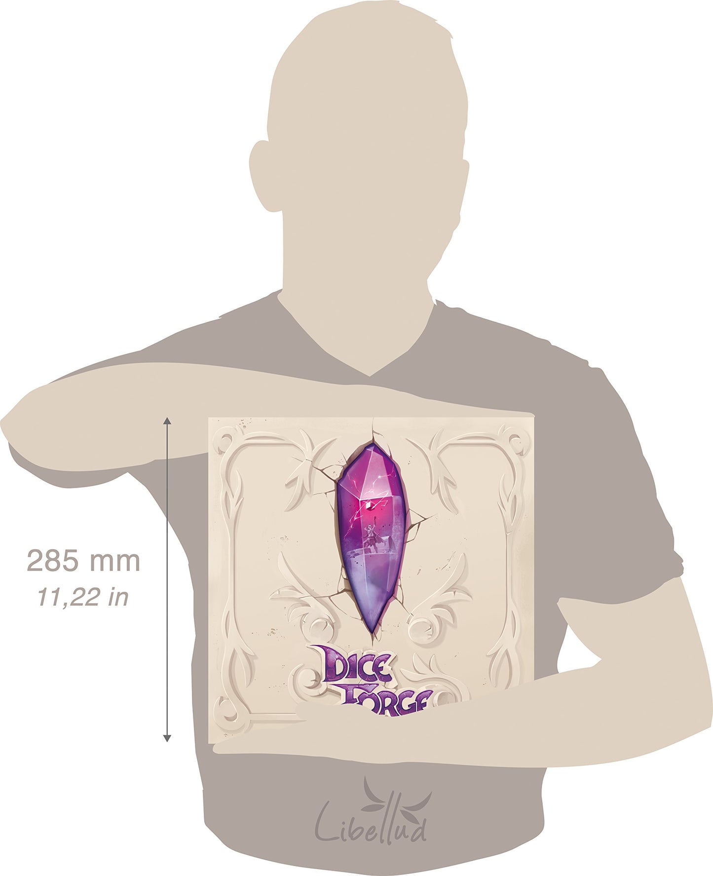 Asmodee - Libellud - DICE FORGE - Jeu de Société Familial pour Enfants dès 10 Ans - Stratégie et Défis - Dés Personnalisables - Jeu Construction de Dés - 2 À 4 Joueurs - 45 Min - Version Française