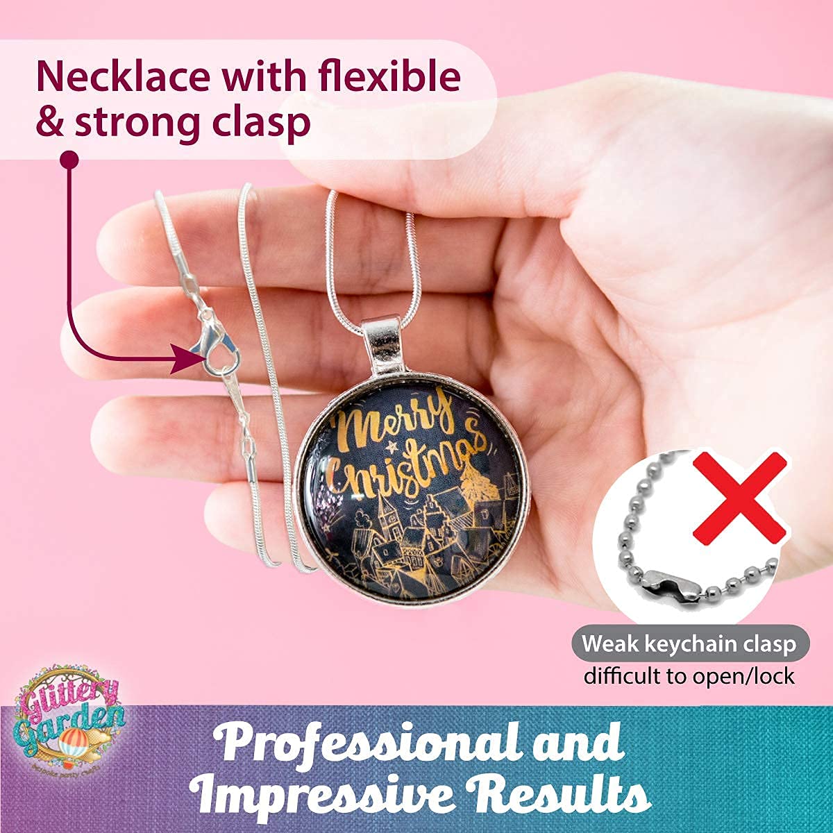 Kit Fabrication de Bijoux pour Filles. Bricolage Collier Pendentif et Bracelet Loisirs Créatifs avec de Perles de Verre et Charms - Loisir Creatif Enfant, Jouet, d'arts et Artisanat, Cadeau