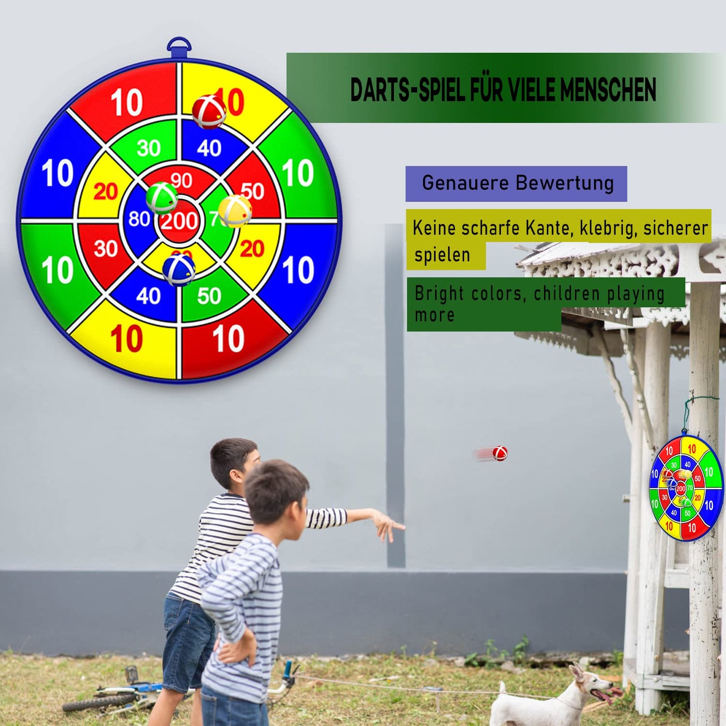 Jeux flechette Enfant, Exterieur, intérieur/extérieur 3-12 Ans (65cm)