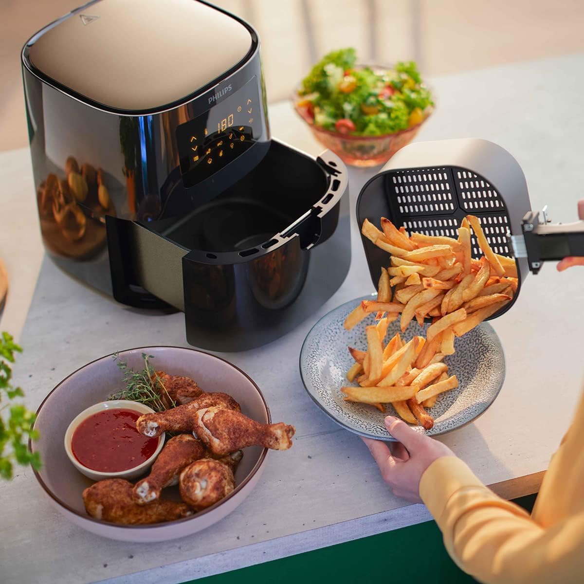 Philips Domestic Appliances Airfryer Série 3000 L, 4.1L (0.8Kg), Airfryer 13 en 1