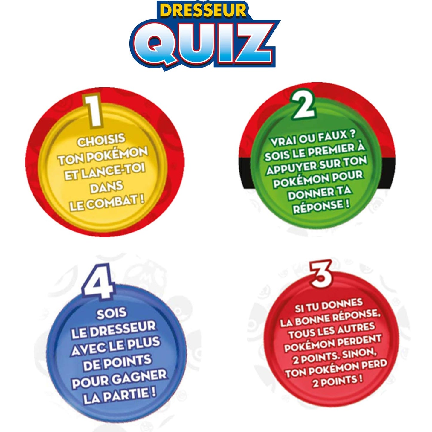 Bandai - Pokémon - Dresseur Quiz Jeu électronique interactif - Parle Français - ZZ20110 - Jeu Quiz Pokémon 1 à 4 Joueurs - Jouet Enfant 6 Ans et + - ZZ20110