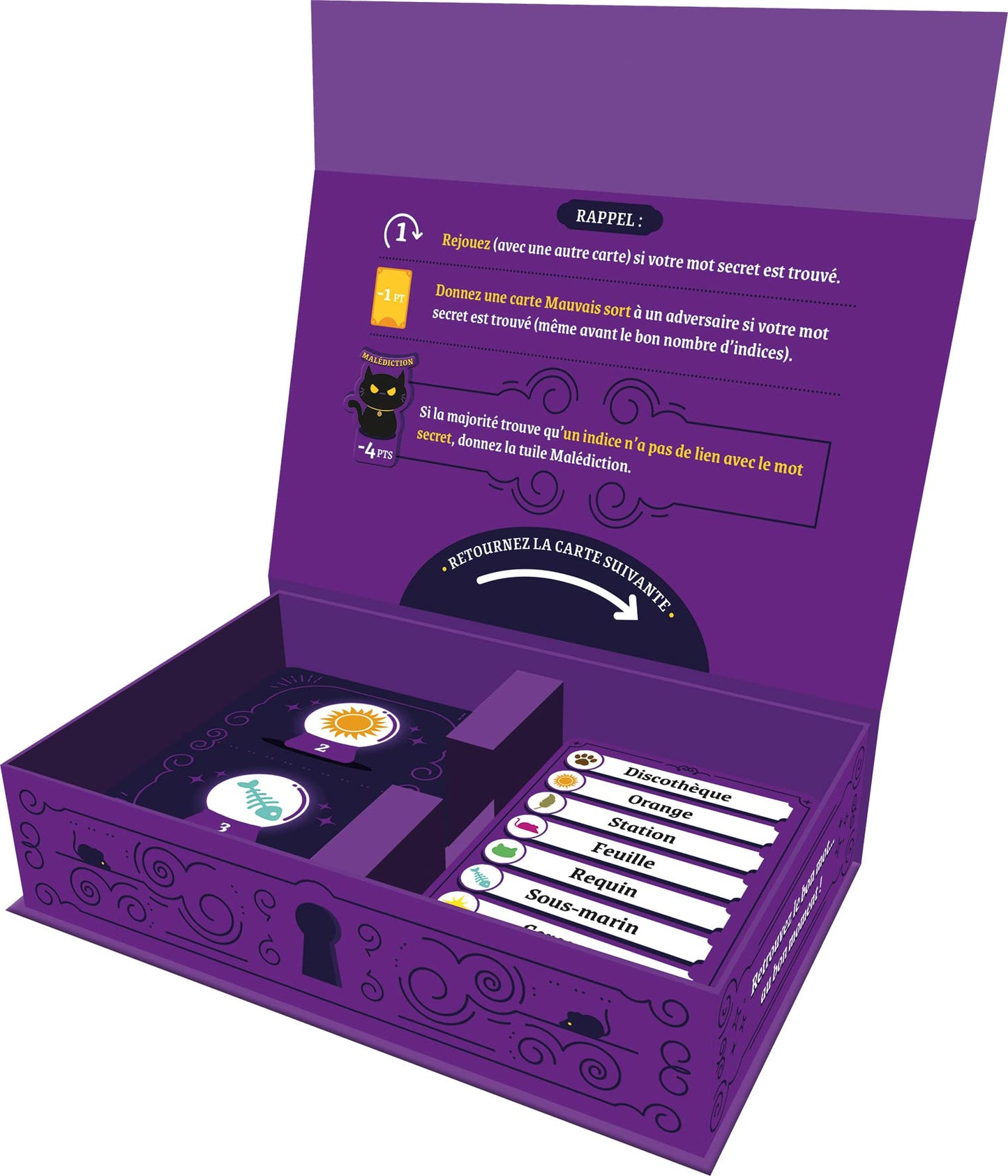 Asmodee Cocktail Games - Maudit Mot Dit - Jeu d' Ambiance et Devinettes - Jeu de Société pour Adultes & Enfants dès 12 ans - Rires Garantis en Soirées - 3 à 6 joueurs - 30 min - Version Française