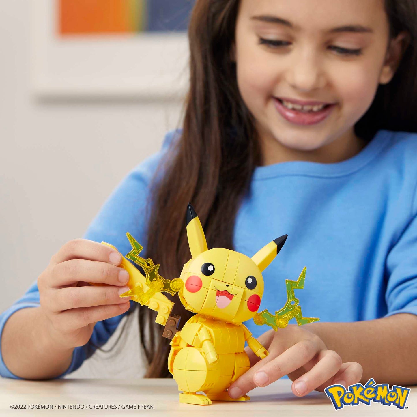 MEGA Construx Pokemon Pikachu à Construire, Jeu de Briques de Construction, 211 pièces & Pokémon Figurine Action Bulbizarre 12 cm, Jeu De Briques De Construction pour Enfants Et Adulte