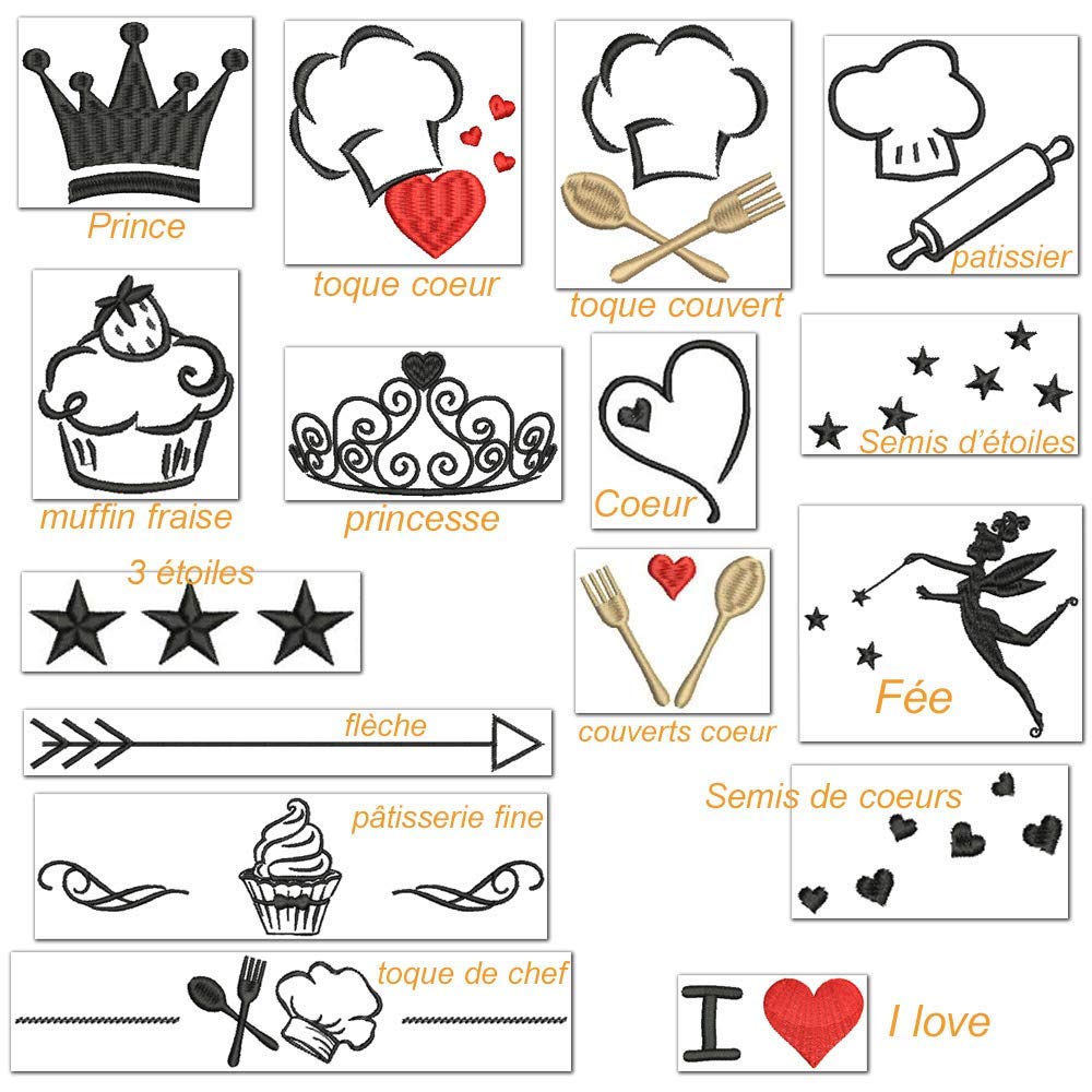 Tablier enfant personnalisé avec son prénom brodé, 100% coton, TOP QUALITE, 7 coloris, 16 motifs, cuisine top chef, cadeau personnalisé, fille garçon, déguisement, anniversaire, noel