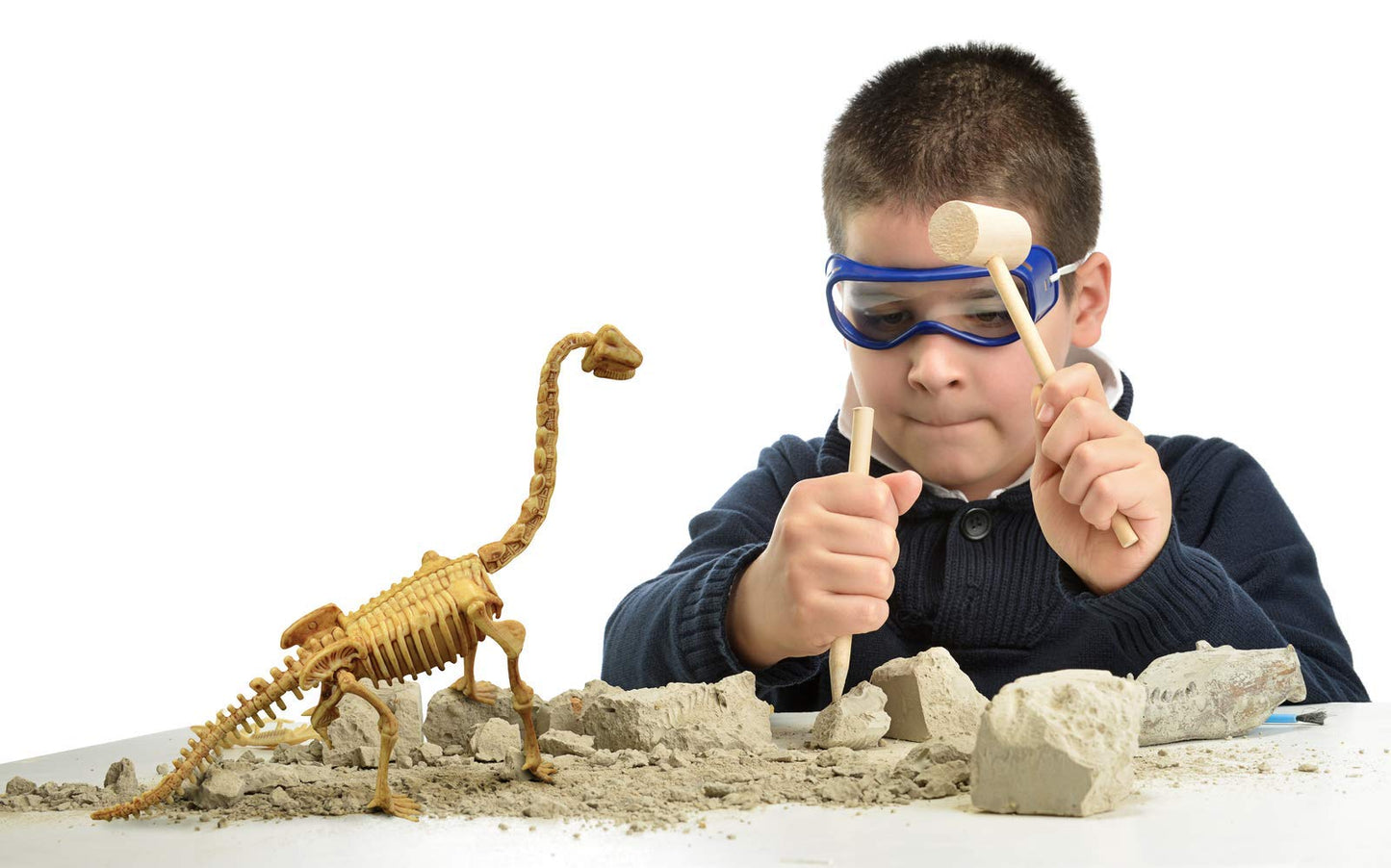 Science4you - Brachiosaurus, Kit de Fouille pour Enfant +6 Ans - Excaver et Assembler 11 Fossiles de Dinosaure avec ce Jouet de Paléontologie et Archeologie pour Enfants, Jeux Scientifique 6-10 Ans