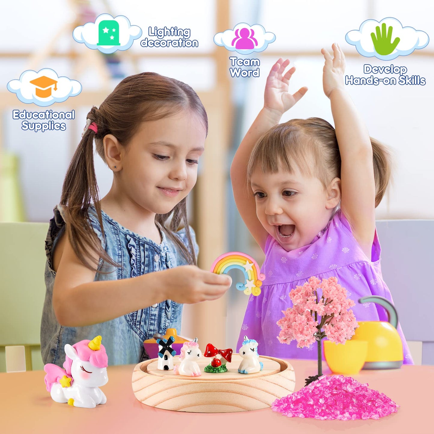 Dislocati Cadeau Enfant 4 5 6 7-10 Ans, Activité Manuelle Licorne Jouet Bricolage Cadeaux Licorne pour Filles Enfants Jouet Fille 4 5 6 7 8 Ans Cadeau Noel