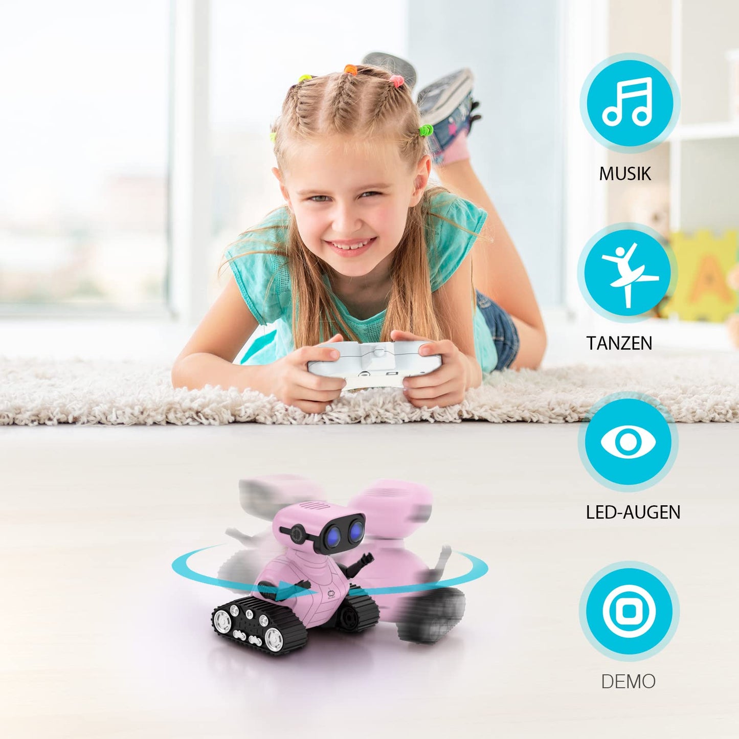 Robot Enfant Jouet, Télécommandés Rechargeables I Garçons et Filles 3 - 8 Ans