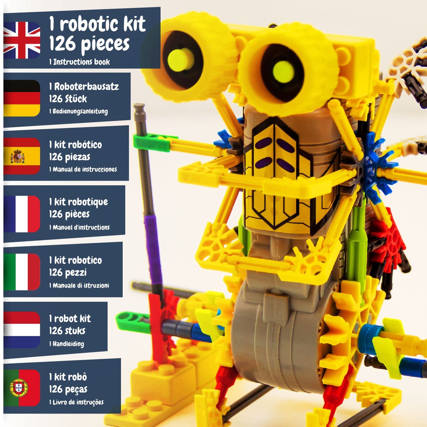 Science4you Betabot, Robot pour Enfant - Kit Robot à Construire de 126 pièces - Monter Un Robot Jouet pour Enfants, Jeux de Construction et Cadeaux pour Garçon et Fille 6 7 8 9 10+ Ans