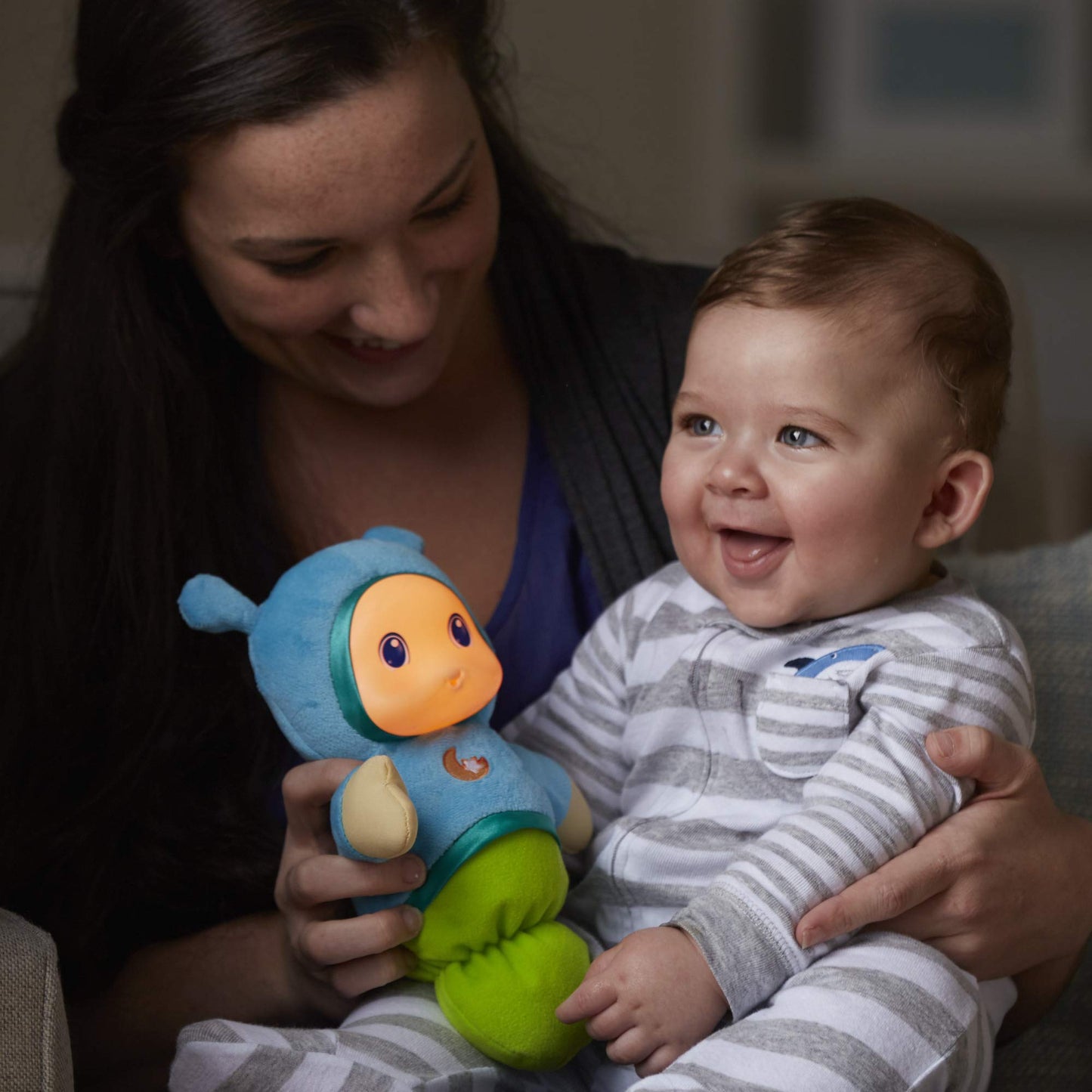Playskool - Veilleuse Luciole Petite Luxi bleue - Jouet peluche nouveau né - Jouet bébé - Exclusivité Amazon