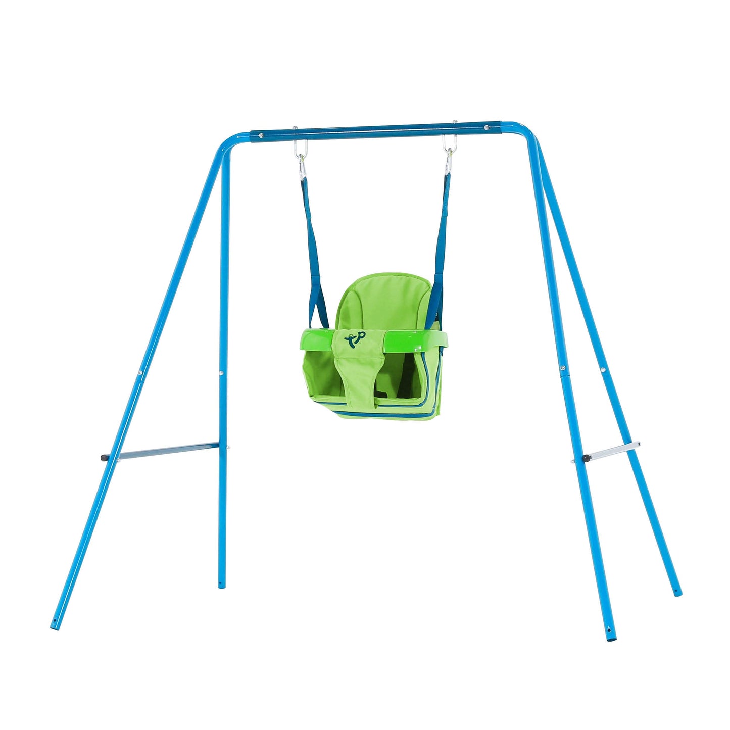 TP Toys Portique Acier 2 en 1 | Adapté Aux Enfants à Partir de 6 Mois - 8 Ans | avec 2 Balançoires | Une balançoire Qui Grandit avec Votre Enfant