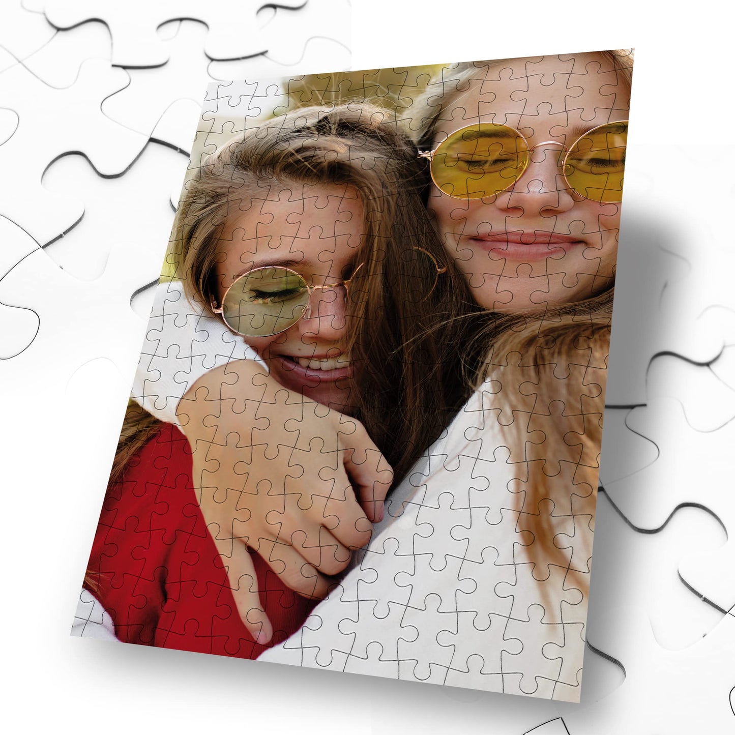 Puzzle Personnalisable - Puzzle avec Photo À Personnaliser - Idée Cadeau (Puzzle 28x19 cm - 96 pièces)