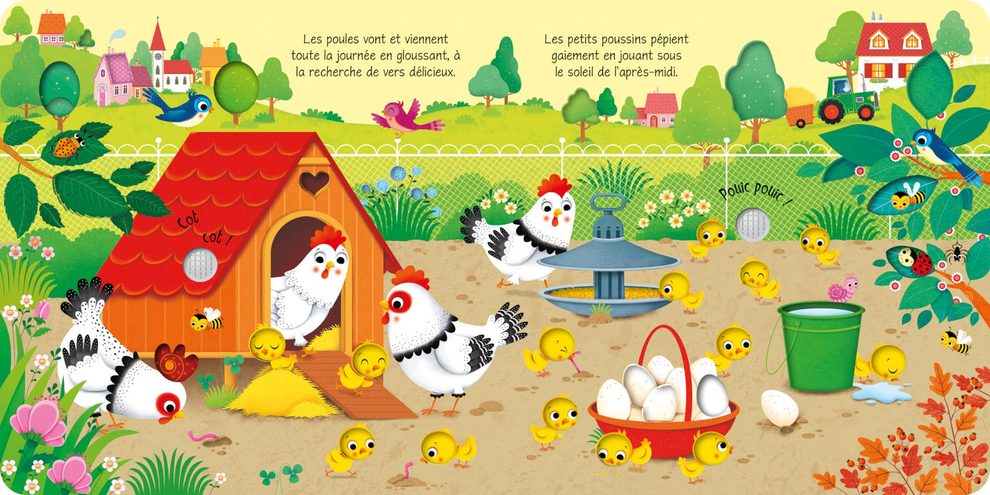 Les bruits de la ferme - Mon livre sonore à toucher - Dès 1 an