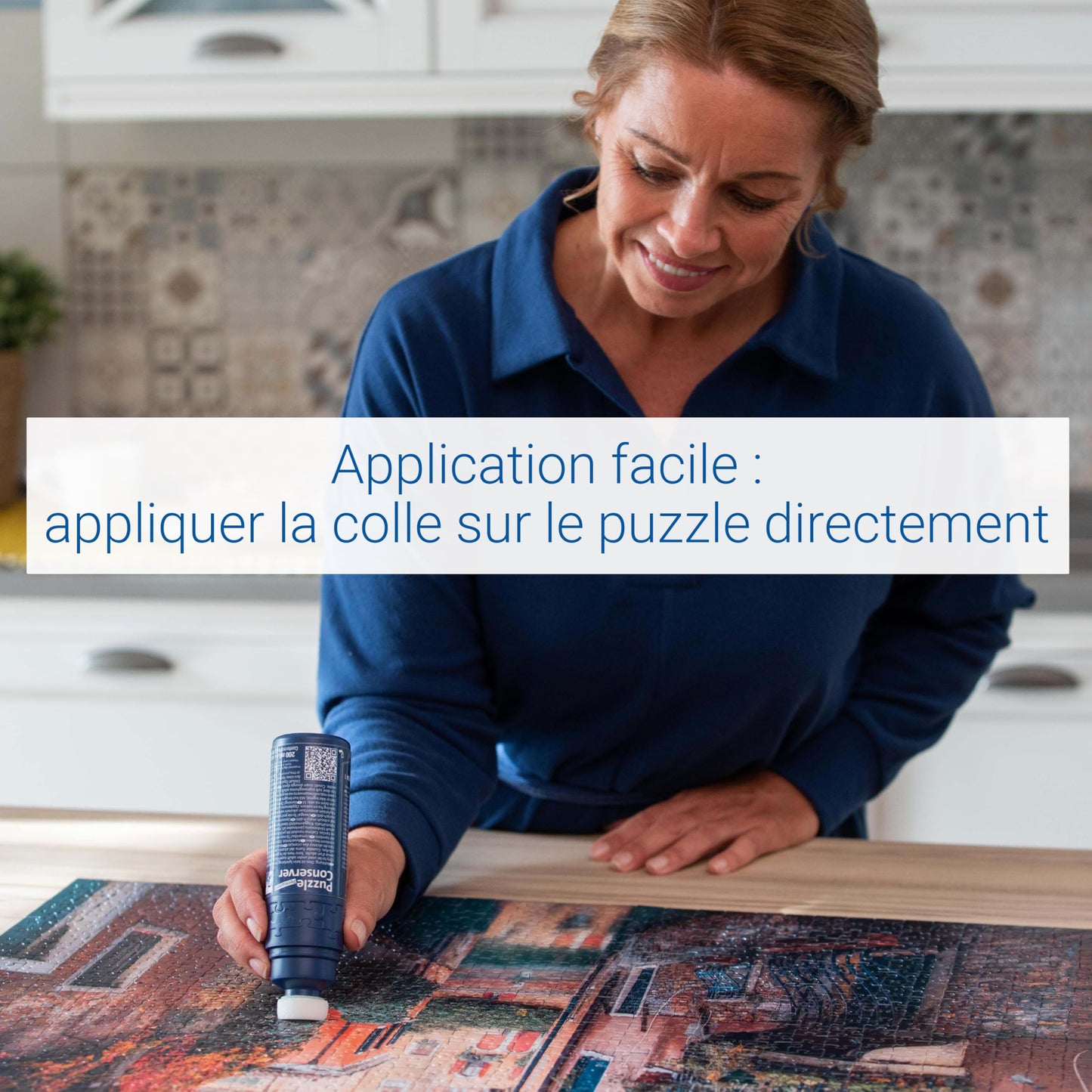 Ravensburger - Accessoire pour puzzles enfants et adultes - Colle à puzzle liquide avec applicateur - Colle transparente prête à l'emploi - 200ml - pour coller jusqu'à 4 puzzles de 1000 pièces - 17954