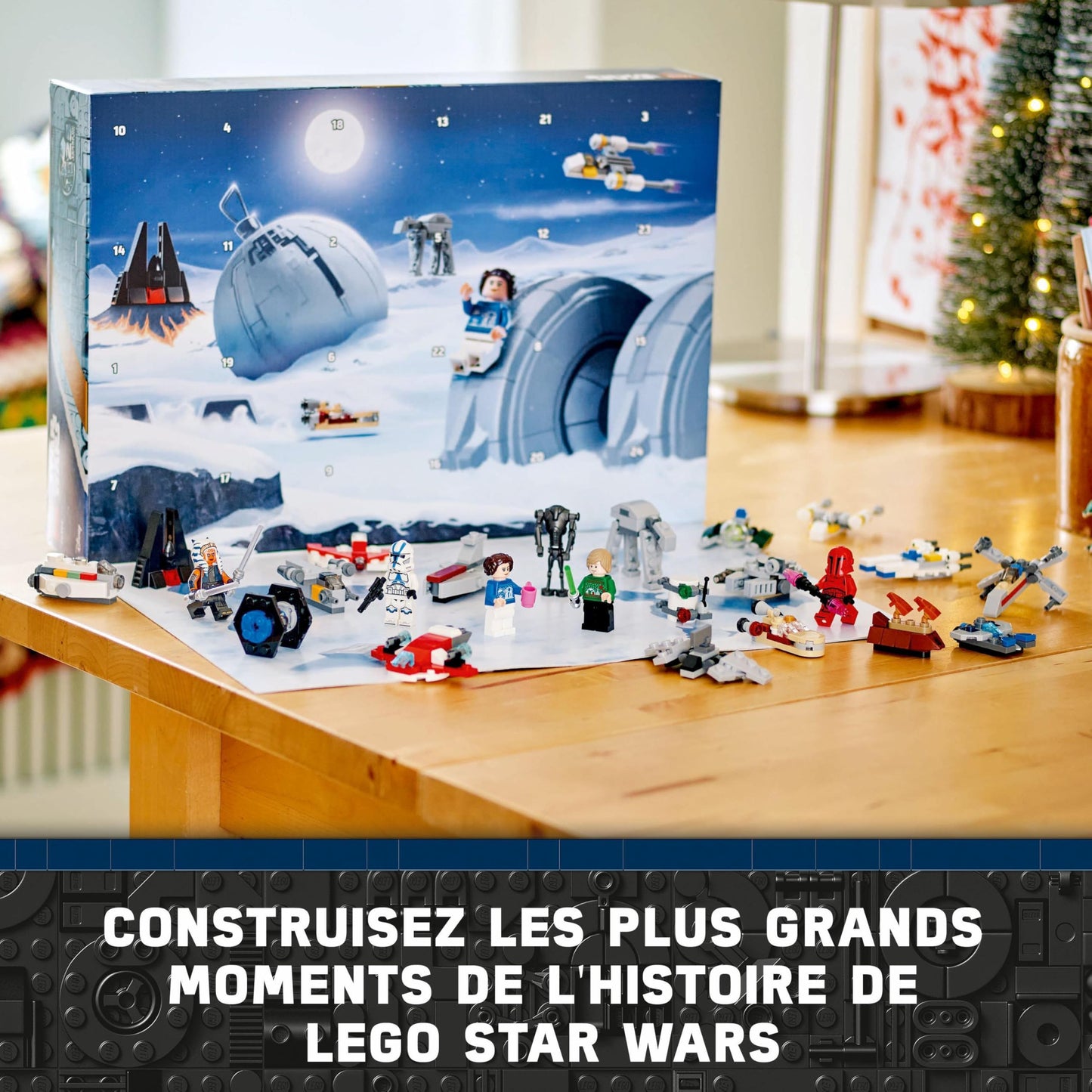 LEGO Star Wars Le Calendrier de l’Avent 2024-18 Petites Constructions à Collectionner - 6 Personnages - Idée de Cadeau de Noël pour Enfants dès 6 Ans Fans de la Guerre des Étoiles 75395