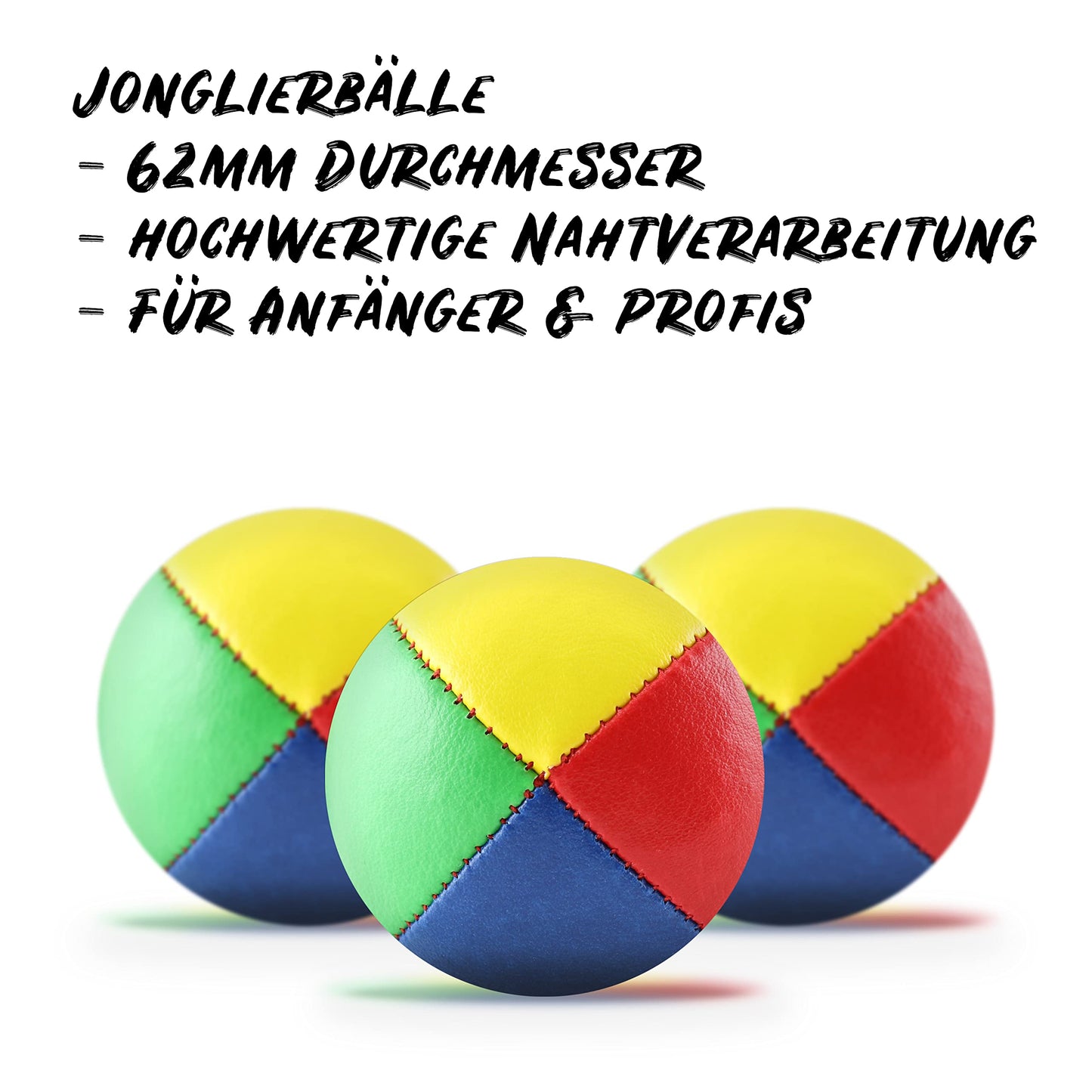 Diabolo Freizeitsport - Set de Jonglage pour Enfants et Adultes - Massues de Jonglage, Chiffons, Assiette, Balles de Jonglage et Baguette - Guide et Sac de Transport Inclus