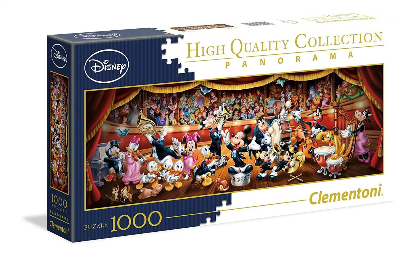 Clementoni - 39445 - Puzzle Disney Panorama Collection pour adultes et enfants - Disney Orchestra - 1000 pièces multicolores