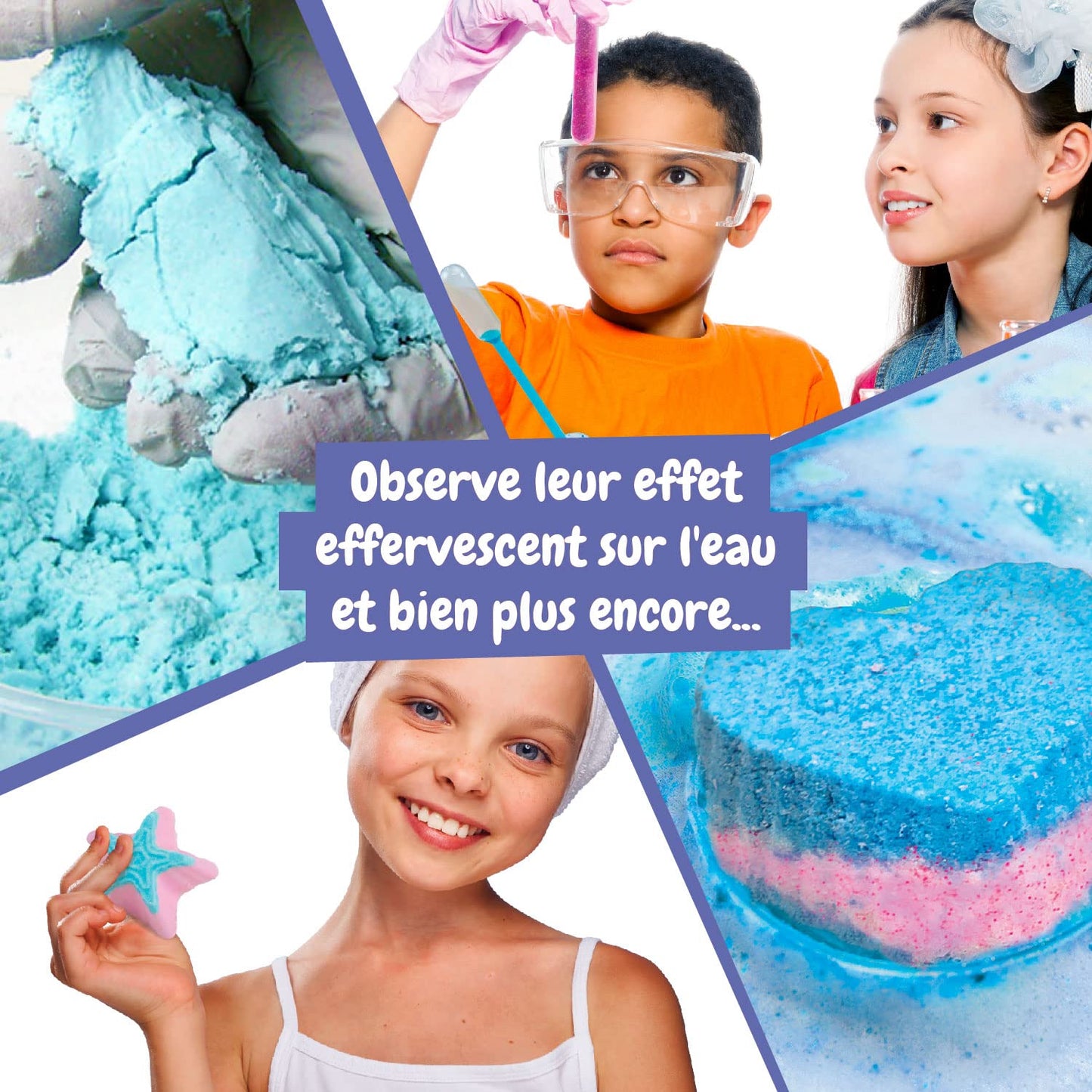 Science4you Fabrique Bombe de Bain pour Enfants de +8 ans: Création Boule de Bain, 6 Expériences Scientifiques Enfants, Kits Éducatifs de Sciences, Coffret de Boule de Bain Cadeau Enfants +8 Ans