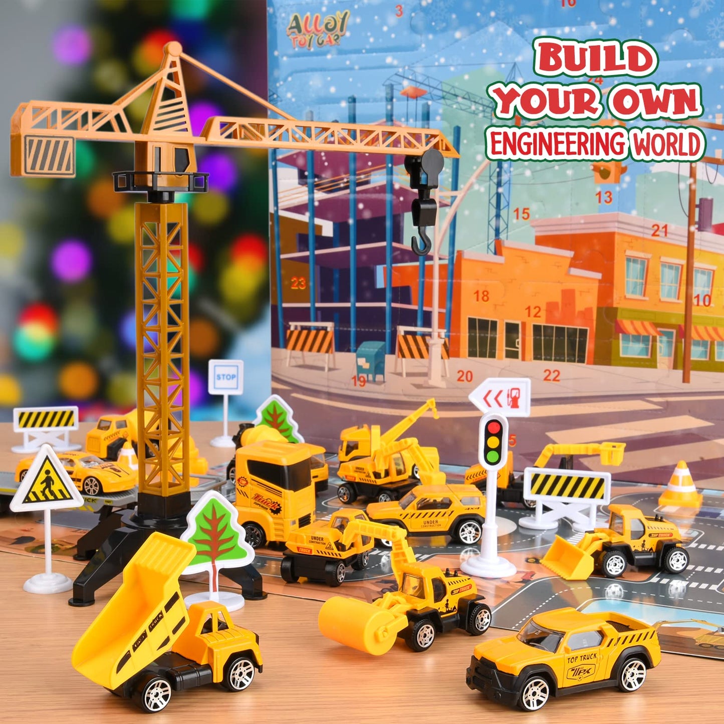 EUCOCO Calendrier De L'avent 2024 Voiture, Jouet Enfant 2 3 4 5 6 Ans Voiture Enfant 2-6 Ans Garçon Cadeau Garcon 2-6 Ans Petite Voiture Enfant 2-6 Ans Cadeau Anniversaire 2-6 Ans Garcon