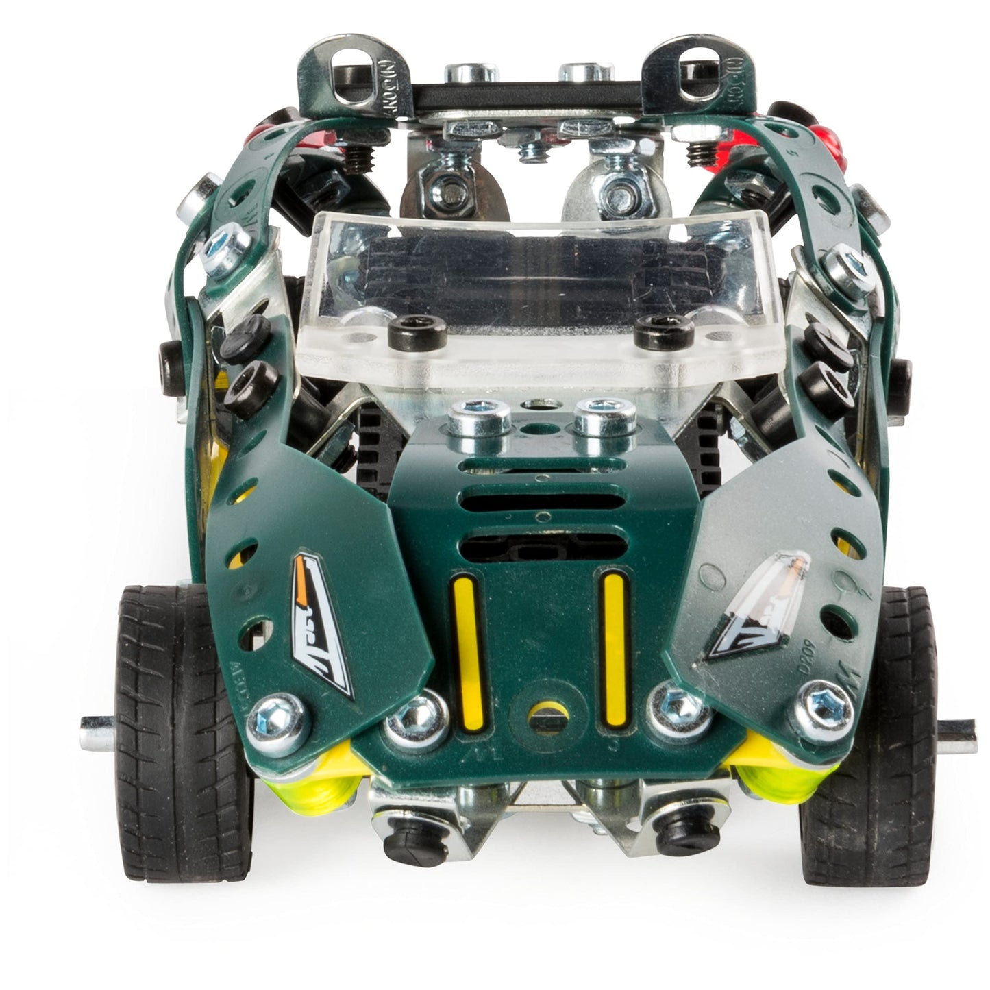 MECCANO - Cabriolet Retro Friction 5 MODÈLES - Coffret Inventions avec 174 Pièces, 1 Moteur Rétro Friction Et 2 Outils - Jeu de Construction Jouet Enfant 8 Ans et +
