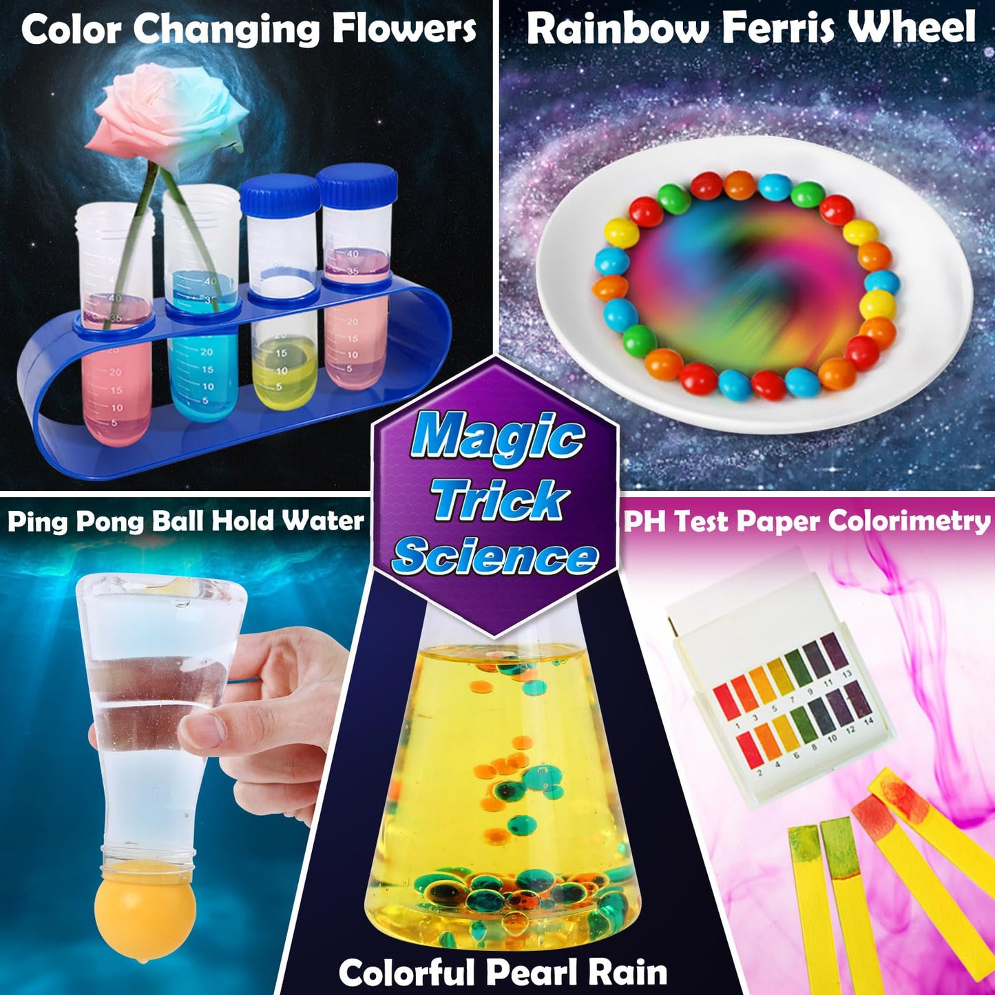 UNGLINGA 150 Kits Scientifiques d'expériences pour Enfants Jouets éducatifs pour Projets STEM, Idée Cadeau d'anniversaire pour Garçons et