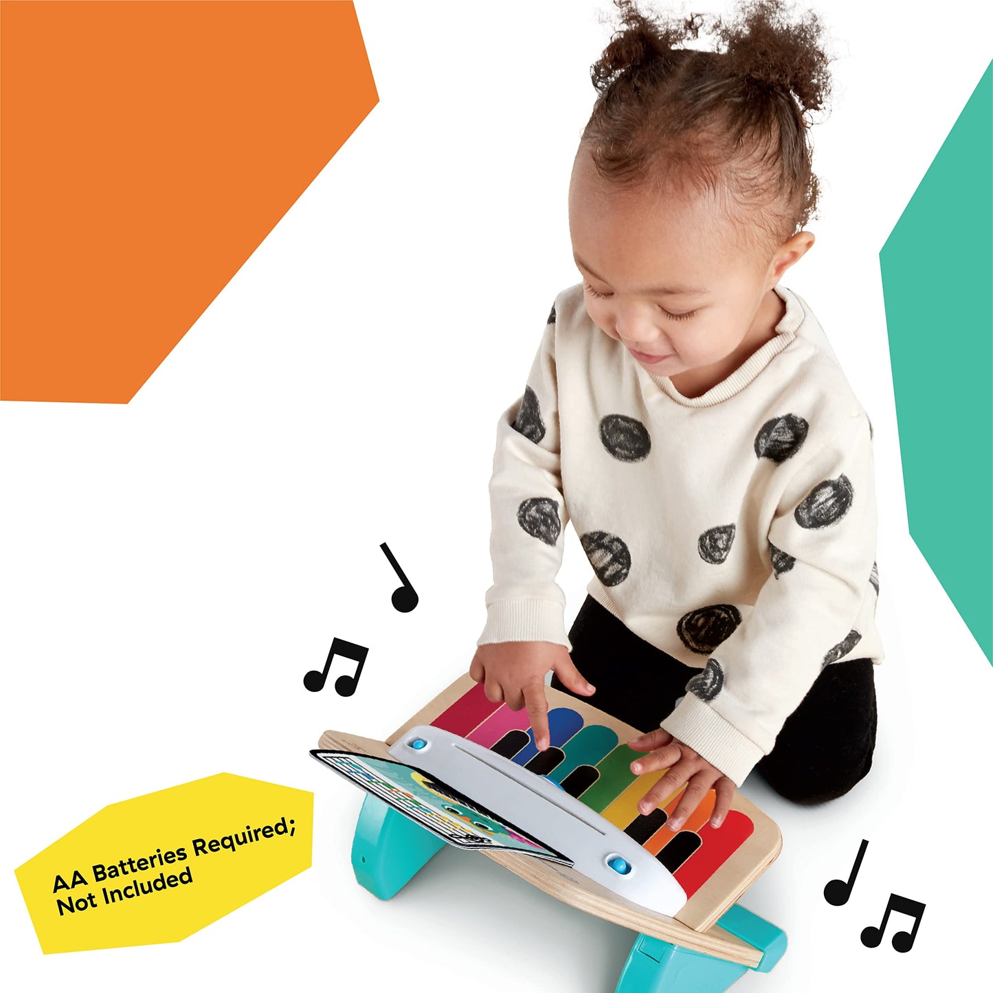 Baby Einstein, Hape Magic Touch, jouet musical en bois, 3 partitions et 6 chansons incluses, à partir de 12 mois