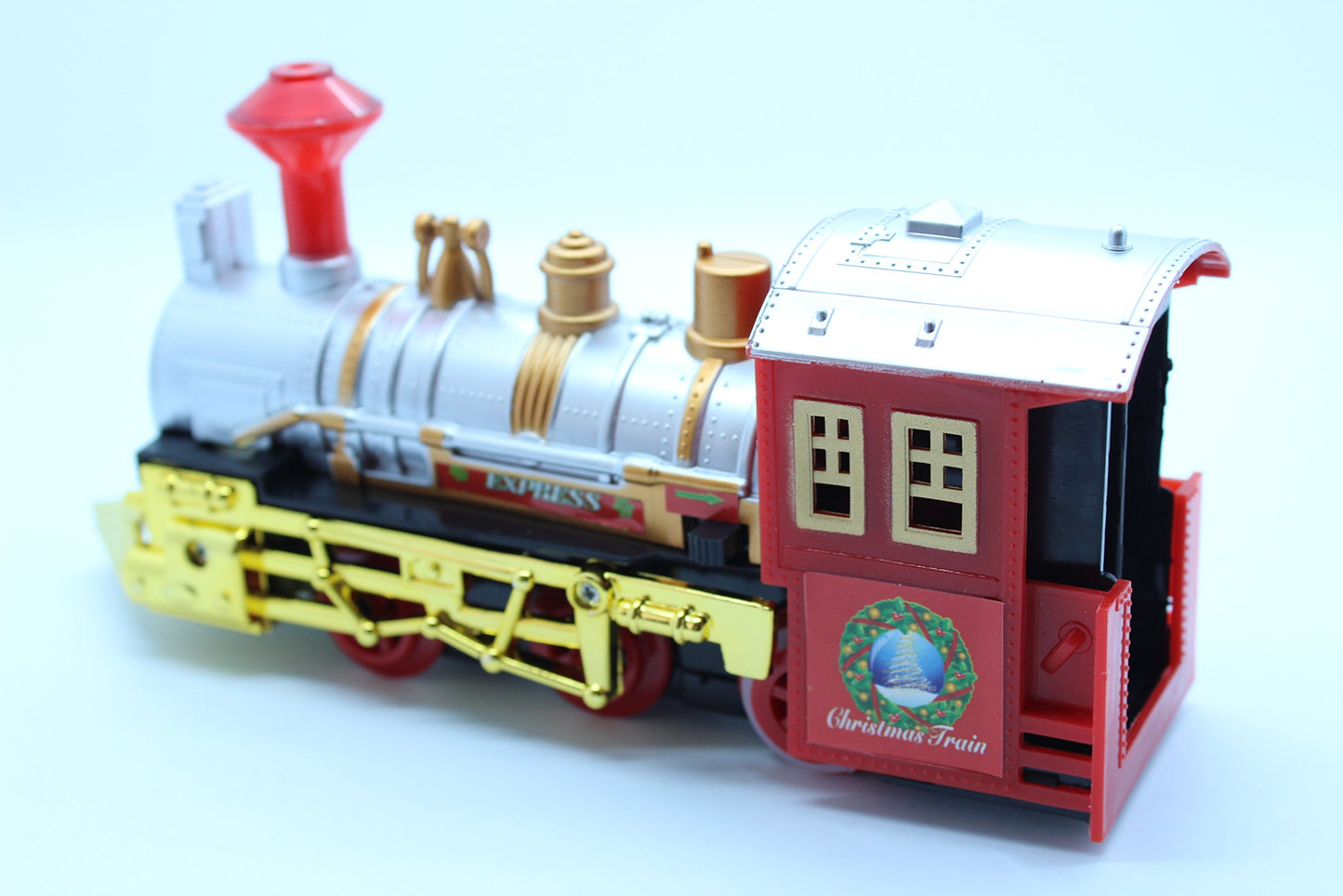 PMS Train de Noël Multicolore Action Son et lumière - 1 Ensemble, Taille Unique