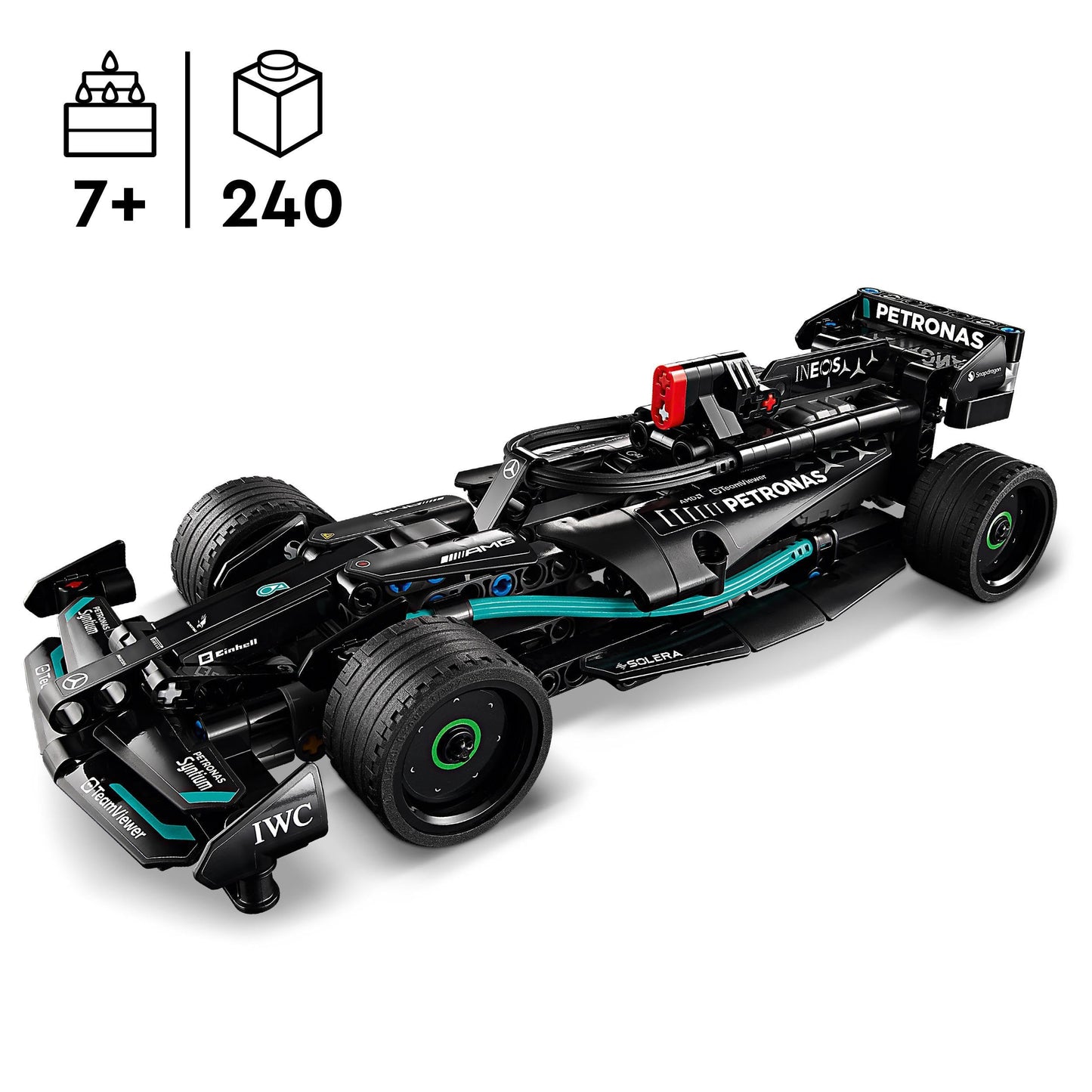 LEGO Technic Mercedes-AMG F1 W14 E Performance Voiture de Course Jouet pour Enfants, Garçons et Filles Dès 7 Ans, Modèle à Rétrofriction, Décoration pour Chambre, Idée Cadeau d'anniversaire 42165