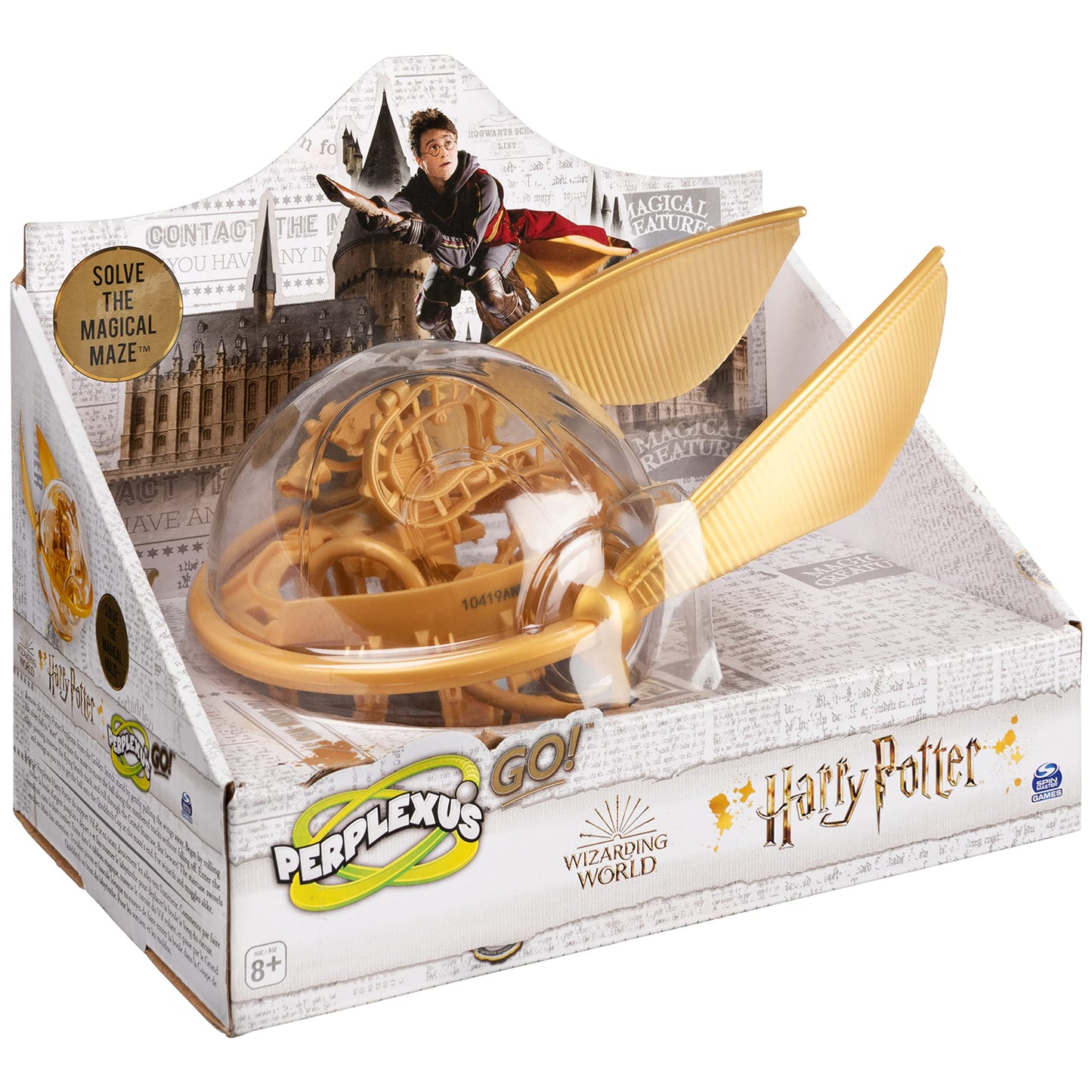 PERPLEXUS - HARRY POTTER VERSION VIF D'OR - Parcours Labyrinthe 3D 30 Défis - Jouet Perplexus Harry Potter - Jeu d'Action et Réflexe - Casse tete enfant - Vertus Pédagogiques - Jeu Enfant 8 Ans et +