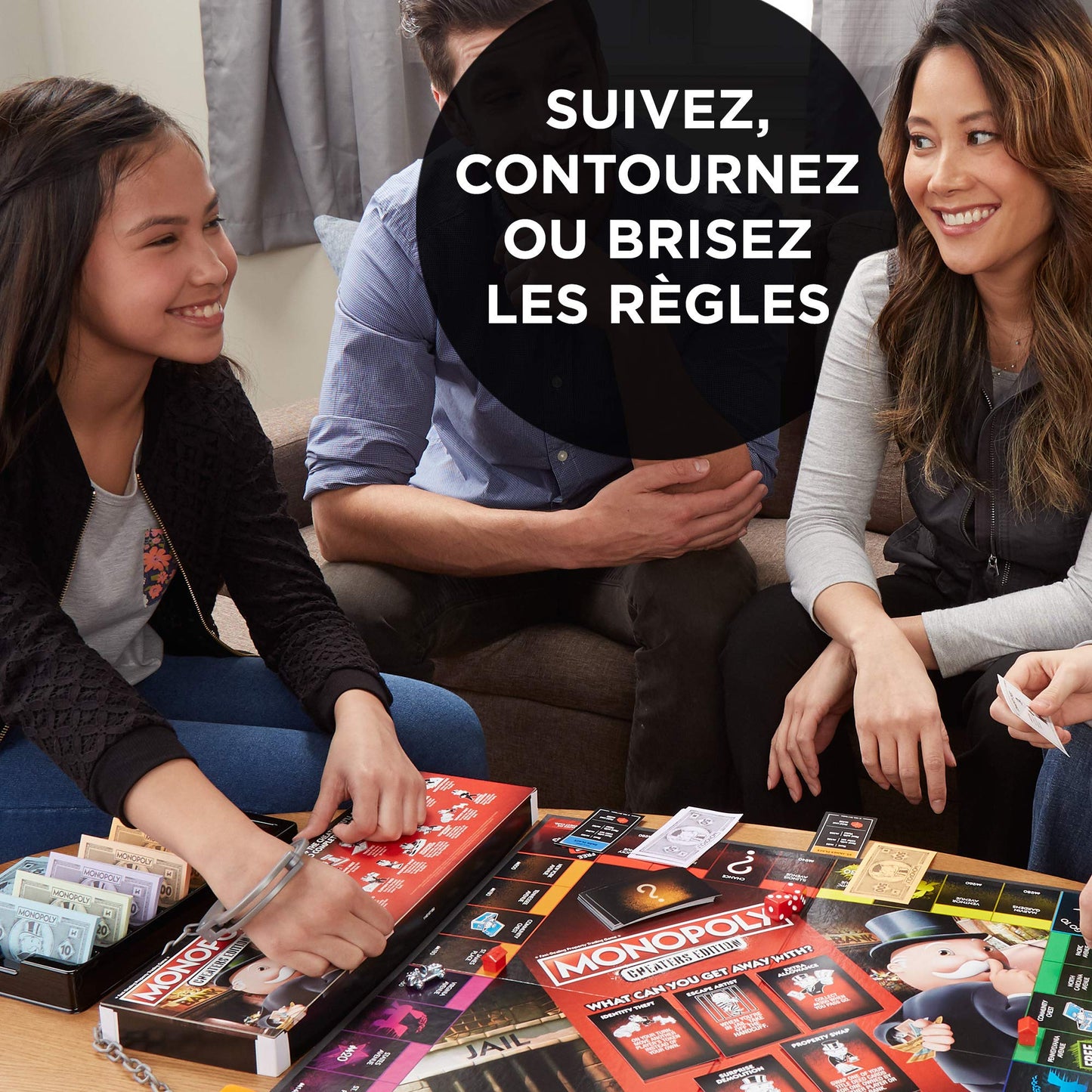 Monopoly Tricheurs, Jeu de Societe, Jeu de Plateau pour la Famille, Version Francaise, A partir de 8 Ans