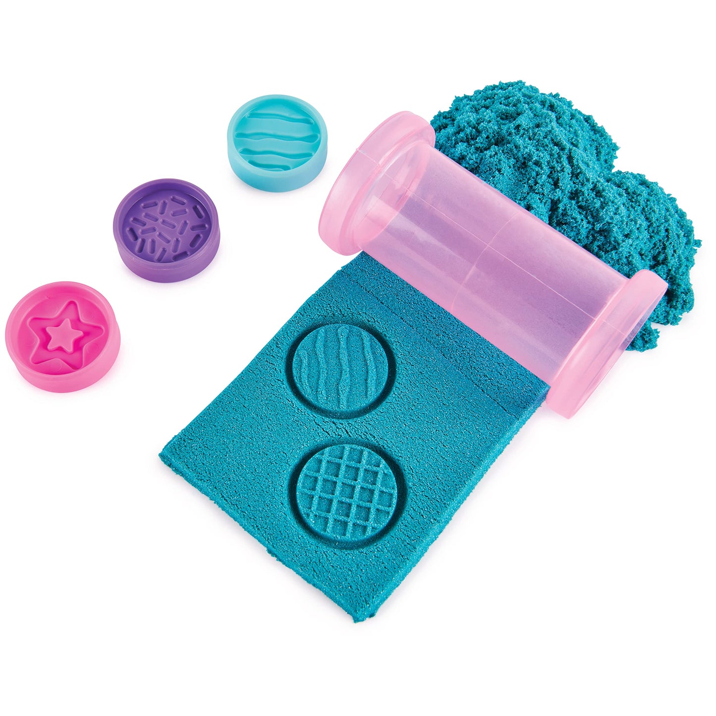 Kinetic Sand Sable Magique - Coffret Patisserie Licorne 453 G - Créations Thème Féérique Licorne - Moules Outils Accessoires - Alternative Pâte À Modeler - Jouet Enfant 3 Ans Et + - Loisirs Créatifs