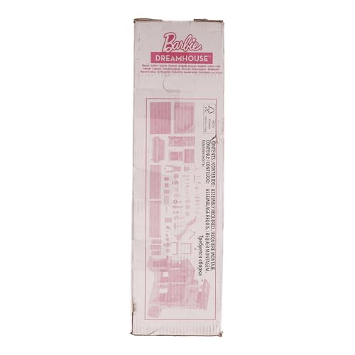 Barbie Maison de Rêve pour Poupées avec 3 Niveaux, avec Lumières Et Sons, Plus De 75 Accessoires Inclus, 109 cm De Haut, Jouet pour Enfant de 3 Ans et Plus, GRG93