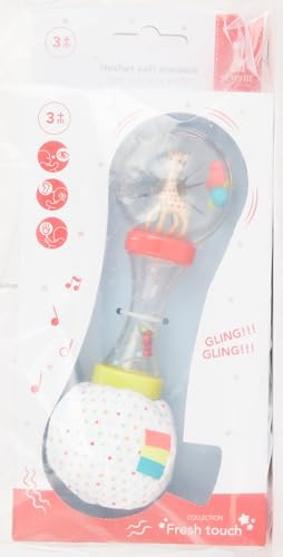 Sophie la Girafe - Hochet Soft Maracas Sophie la Girafe - Instrument de musique - Jouet d'éveil adapté aux mains de bébé - Développe la motricité et l'éveil de votre enfant, TU