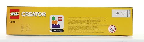 LEGO 31136 Creator 3-en-1 Le Perroquet Exotique, Jouet de Construction, Figurines Animaux de la Jungle, avec Grenouille et Poisson, Jeu Créatif pour Enfant Dès 7 Ans