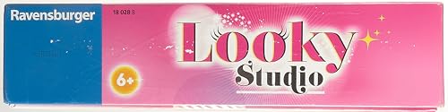 Ravensburger – Looky Studio – Loisir créatif – Dessin de mode – Stylisme – Activité détente et créative – Créativité – Dès 6 ans – 18028 – Version française, Néant