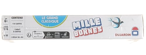 Dujardin – Mille Bornes Le Grand Classique – Jeu de société – Jeu de cartes – Atteignez les 1000 bornes en premier – A jouer en Famille ou entre Amis – 2 à 8 joueurs – Dès 6 ans