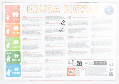 Educa - Animaux Disney. 4 Puzzles Enfant Progressifs, 12/16/20/25 pièces. Recommandé à partir de 3 Ans (18104)