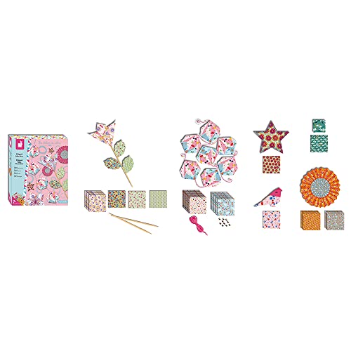 Janod - Origami Delightful Decoration - Les Ateliers du Calme - Childrens Creative Leisure Kit - Encourages Creativity - Suitable for ages 10 and up - J07887