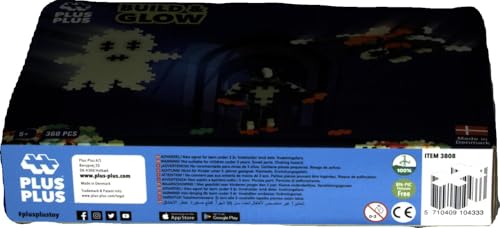 Plus PLUS-PP3808 go PLUS PLUS- Kit création 360 pièces-Jeu de construction-PP3808, Simple, PP3808, Neon,Phosphorescent