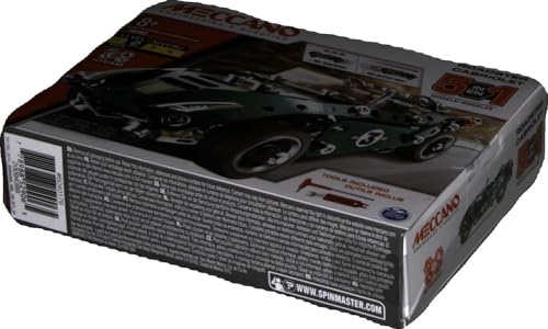MECCANO - Cabriolet Retro Friction 5 MODÈLES - Coffret Inventions avec 174 Pièces, 1 Moteur Rétro Friction Et 2 Outils - Jeu de Construction Jouet Enfant 8 Ans et +